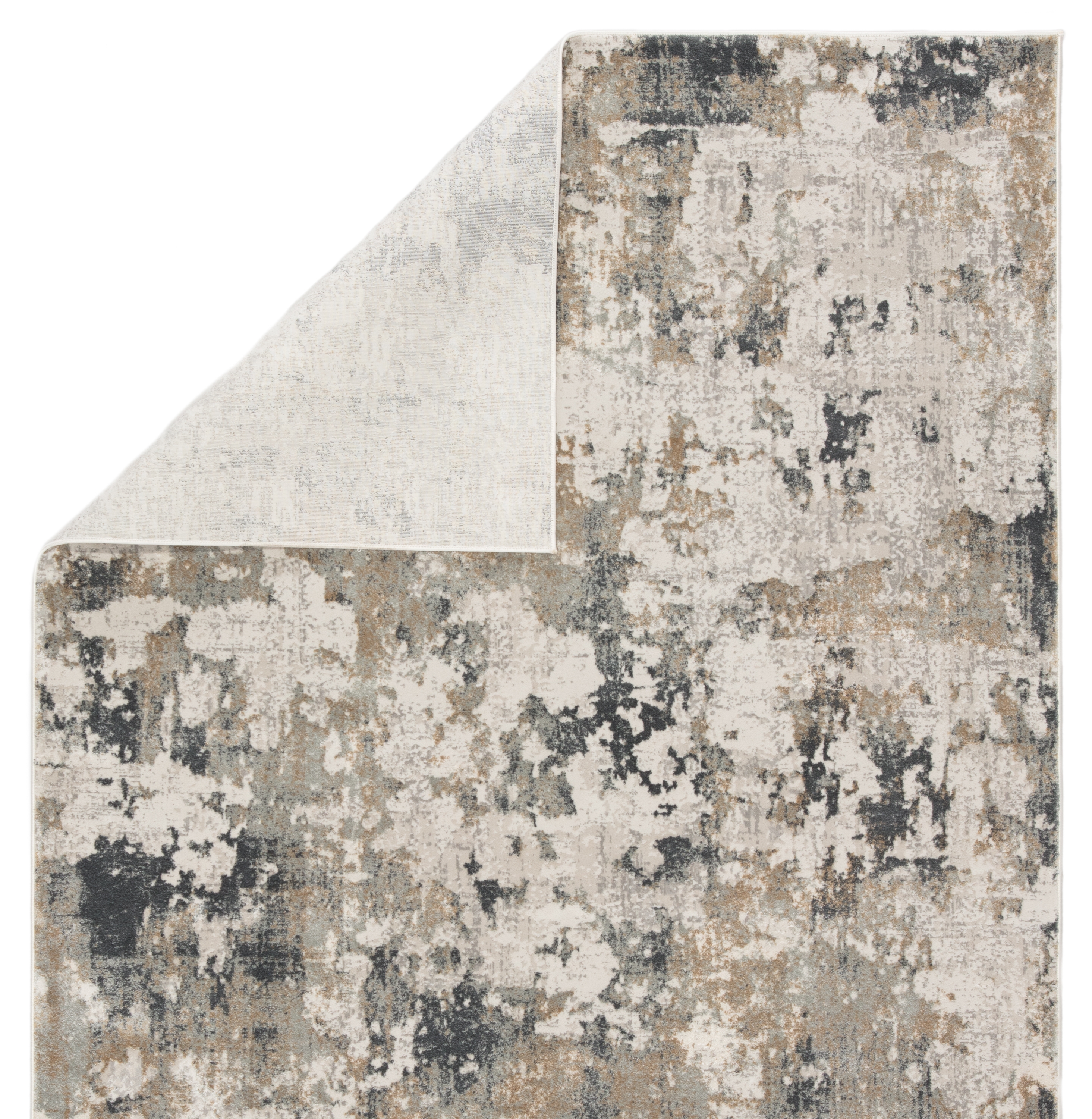 Lynne Abstract White/ Gray Area Rug (9' X 12') - Image 2