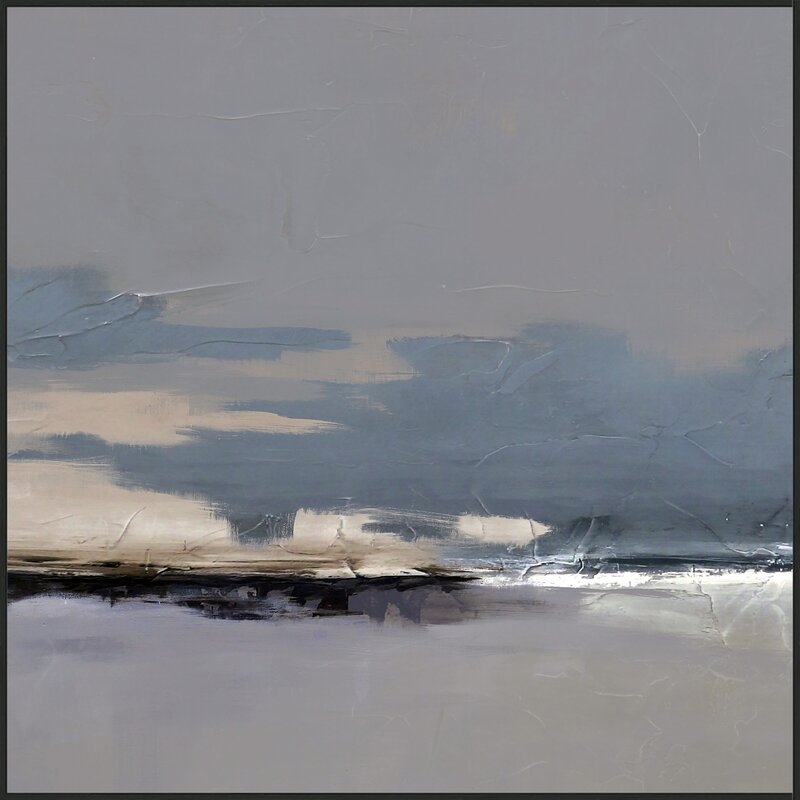 Wendover Art Group Oceans Crest by Thom Filicia - Floater Frame Painting on Canvas - Image 0