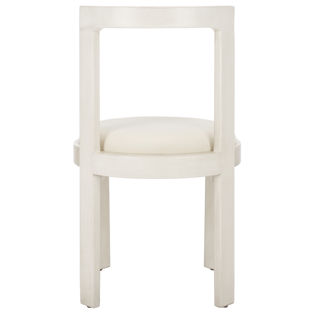 Estes Round Dining Chair - White/Ivory - Safavieh - Image 7