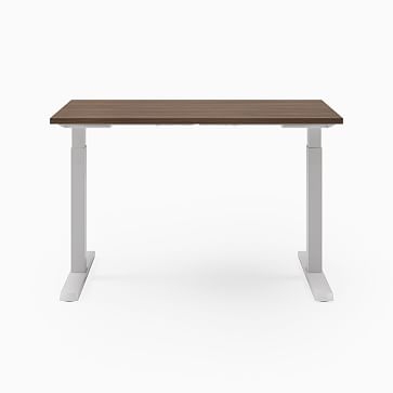 Steelcase Migration SE Height-Adjustable Desk, 29"x46", Ash Noce, Arctic White, Square Edge Foot - Image 3