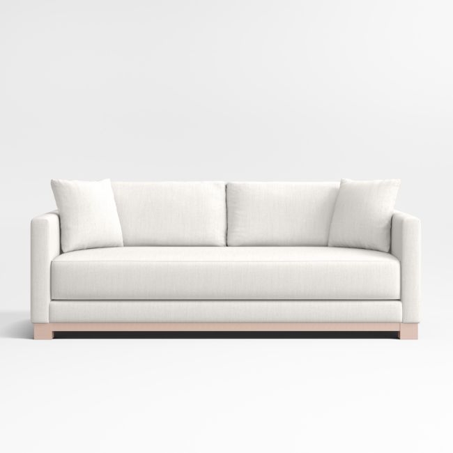 Gather Deep Wood Base 89" Bench Sofa - Image 0
