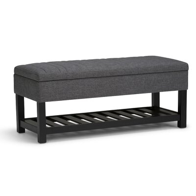 Burlison Upholstered Flip Top Storage Bench - Image 0