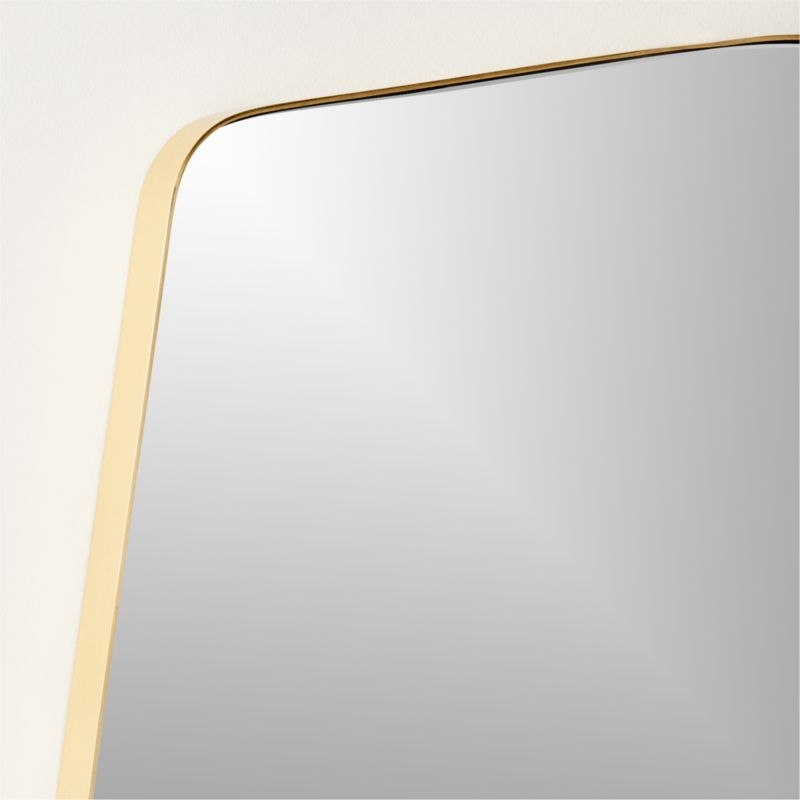 Hazme Square Polished Brass Mirror 31" - Image 2