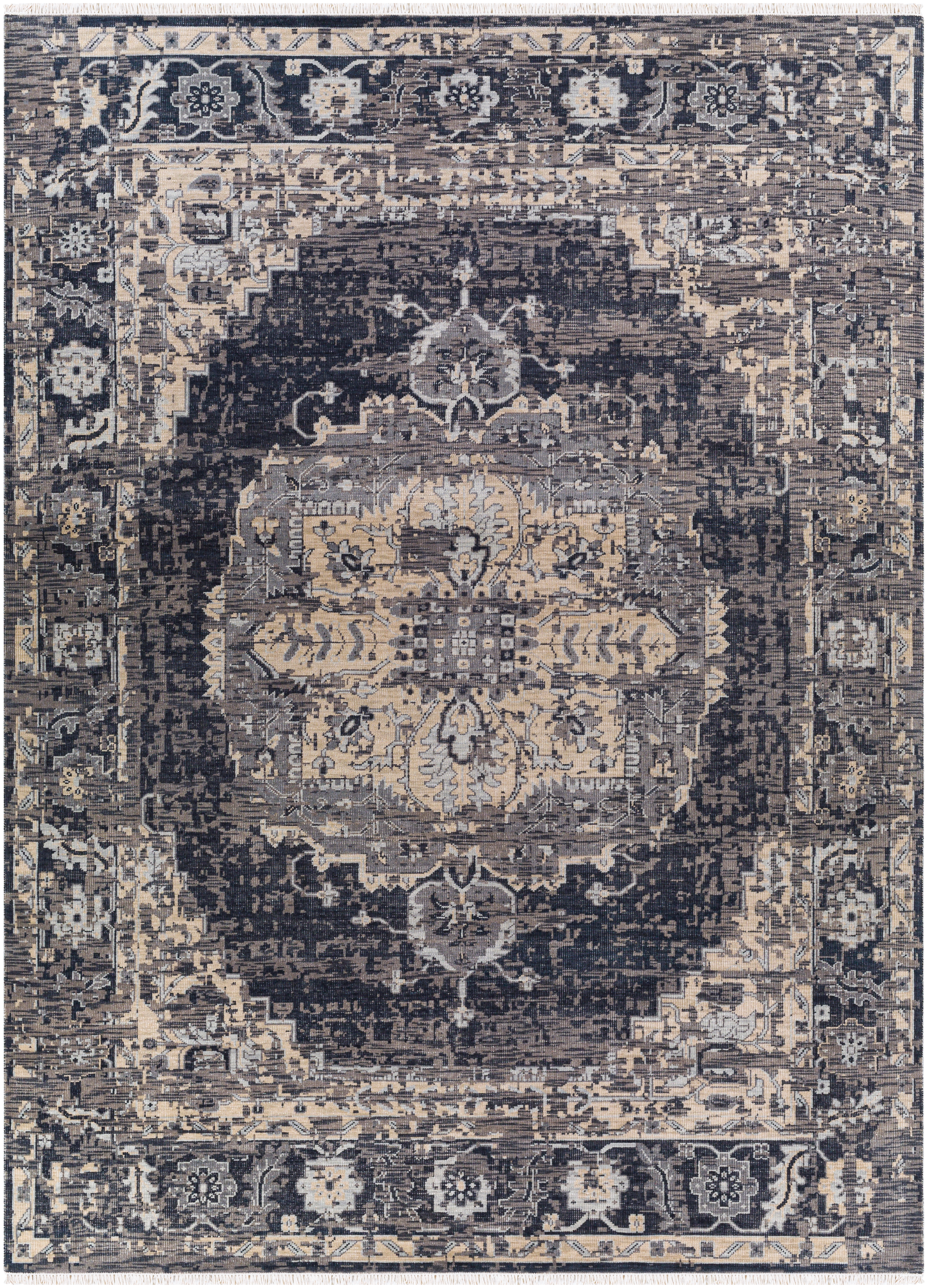 Festival Gray Indoor 10' x 14' Handmade Rug - Image 0