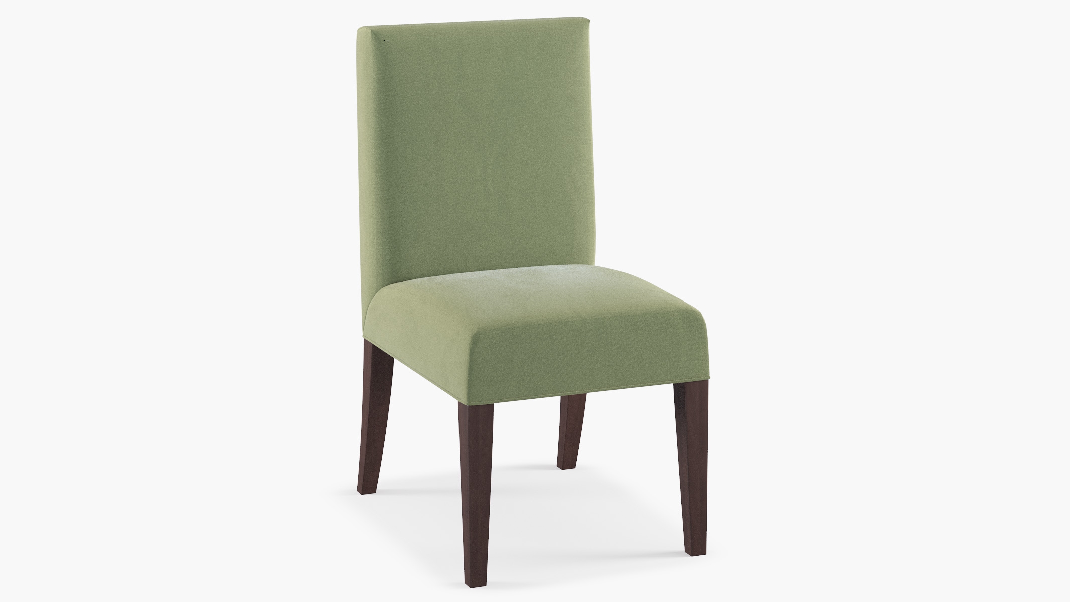 Classic Dining Chair, Vert Classic Velvet, Espresso - Image 1