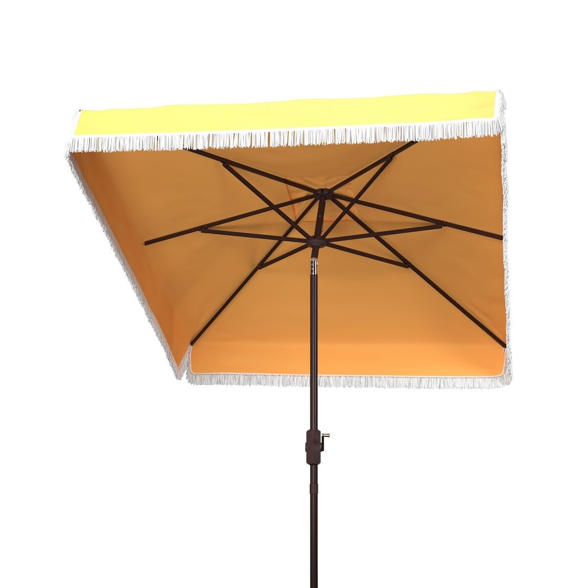 Milan 7.5' Square Umbrella - Yellow - Safavieh - Image 3