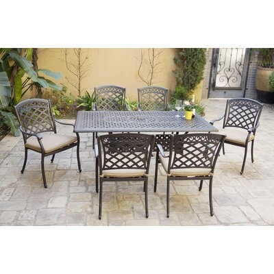 Castellano 7 Piece Dining Set with Cushions - Image 0