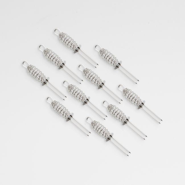 Stainless Steel Spiral Corn Holders, Set of 10 - Image 0