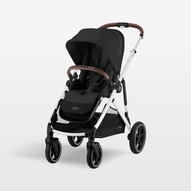 CYBEX Moon Black Gazelle S Modular Baby Stroller with Silver Frame - Image 0