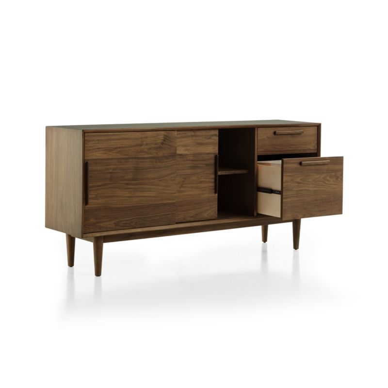 Tate 64.5" Walnut Storage Media Console - Image 4