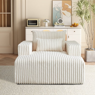 Corduroy Chaise Lounge - Image 0
