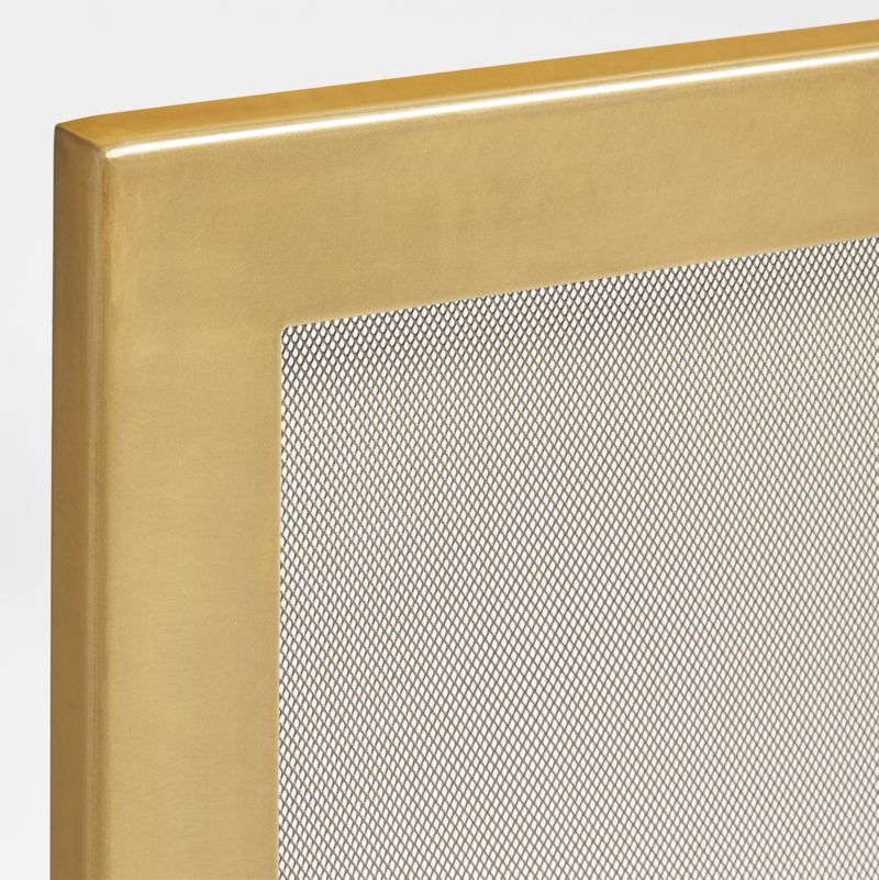 Brass Industrial Fireplace Screen - Image 3