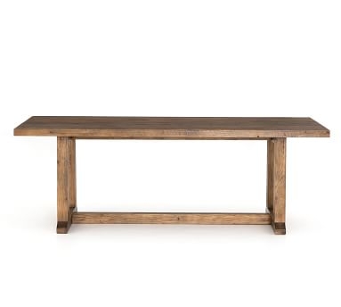 Jade Reclaimed Wood Dining Table, Pine, 87"L x 39"W - Image 5