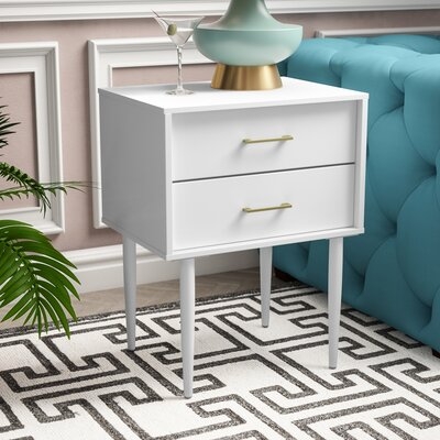 Catt 26'' Tall 2 - Drawer End Table - Image 0