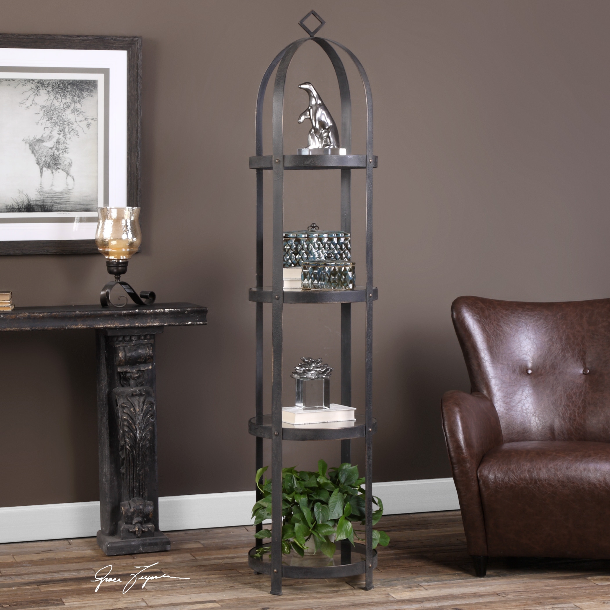 Welch Industrial Iron Etagere - Image 1