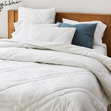 European Flax Linen Comforter, Euro Sham, Set of 2, Natural Flax - Image 2