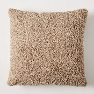 Faux Shearling Pillow Cover, 20"x20", Sable - Image 0