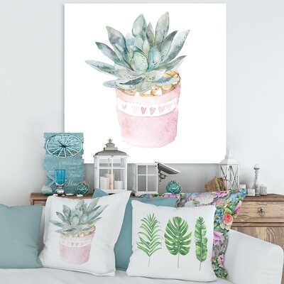 Cactus And Succulent House Plants II - Farmhouse Canvas Wall Art Print-PT35343 - Image 0
