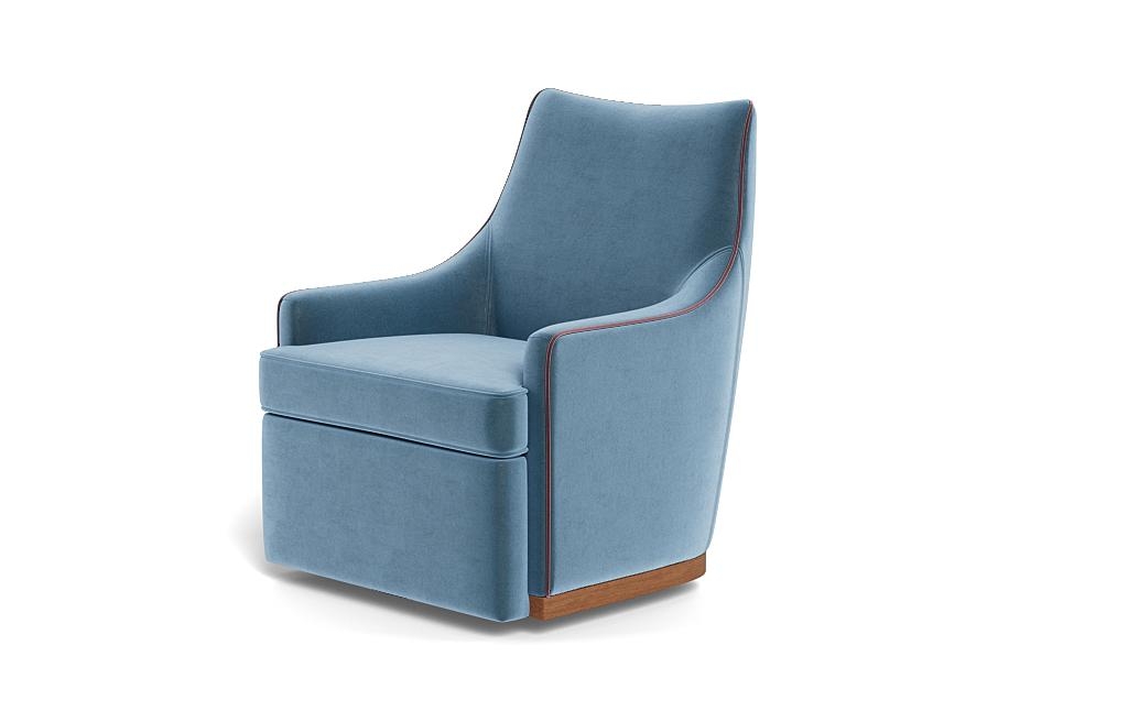 Kingsley Swivel Chair with Contrast Piping - Image 2