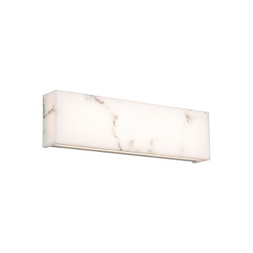 linear marbled sconce 18", White - Image 3