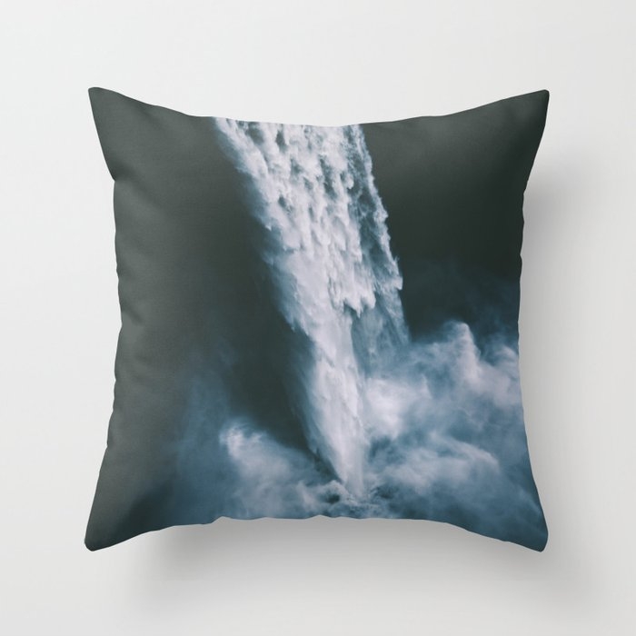 Thundering Falls Throw Pillow by Hannah Kemp - Cover (20" x 20") With Pillow Insert - Indoor Pillow - Image 0