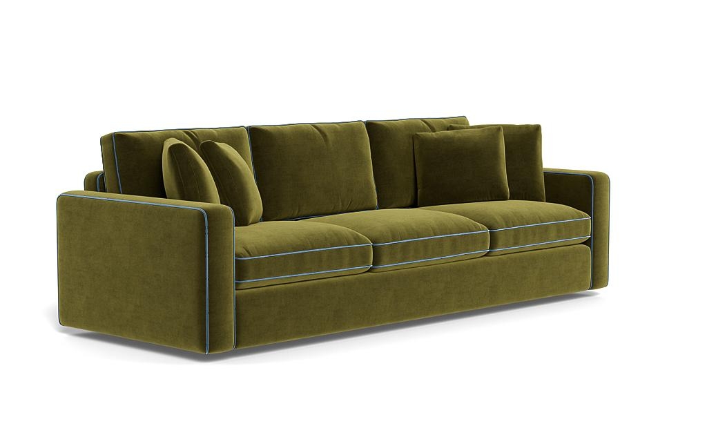 James 3-Seat Sofa with Contrast Piping - Image 1