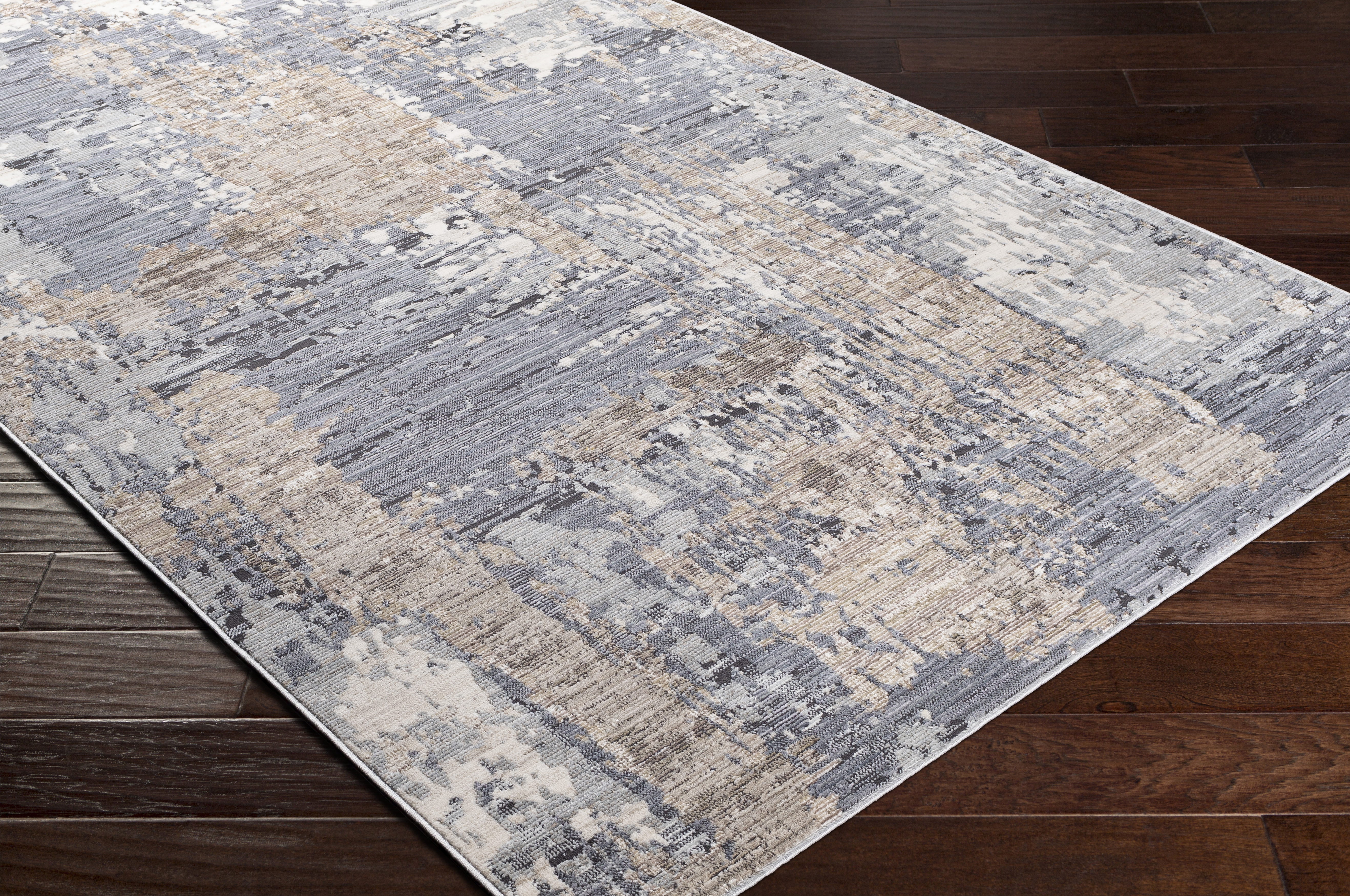 Valour Gray Indoor 2'11" x 4'11" Machine Woven Rug - Image 5
