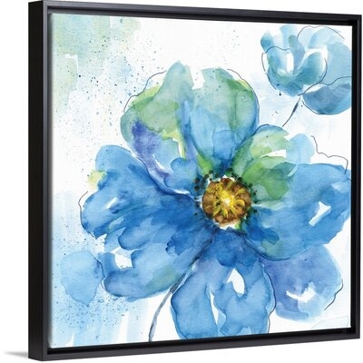 Rendered In Blue II Canvas Wall Art - Image 0