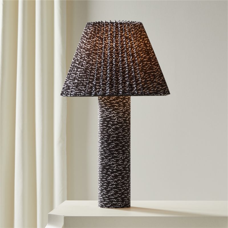 Scrunch Black and White Table Lamp by Kara Mann - Image 1