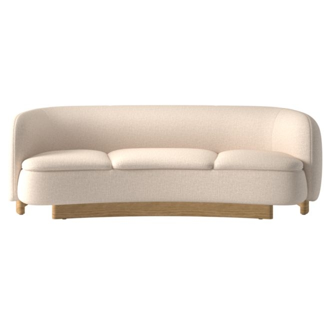 Muir 90" Curved Sofa Artisan Barley - Image 0