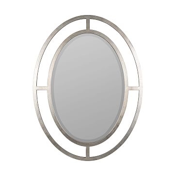 Elle Wall Mirror, Silver - Image 3
