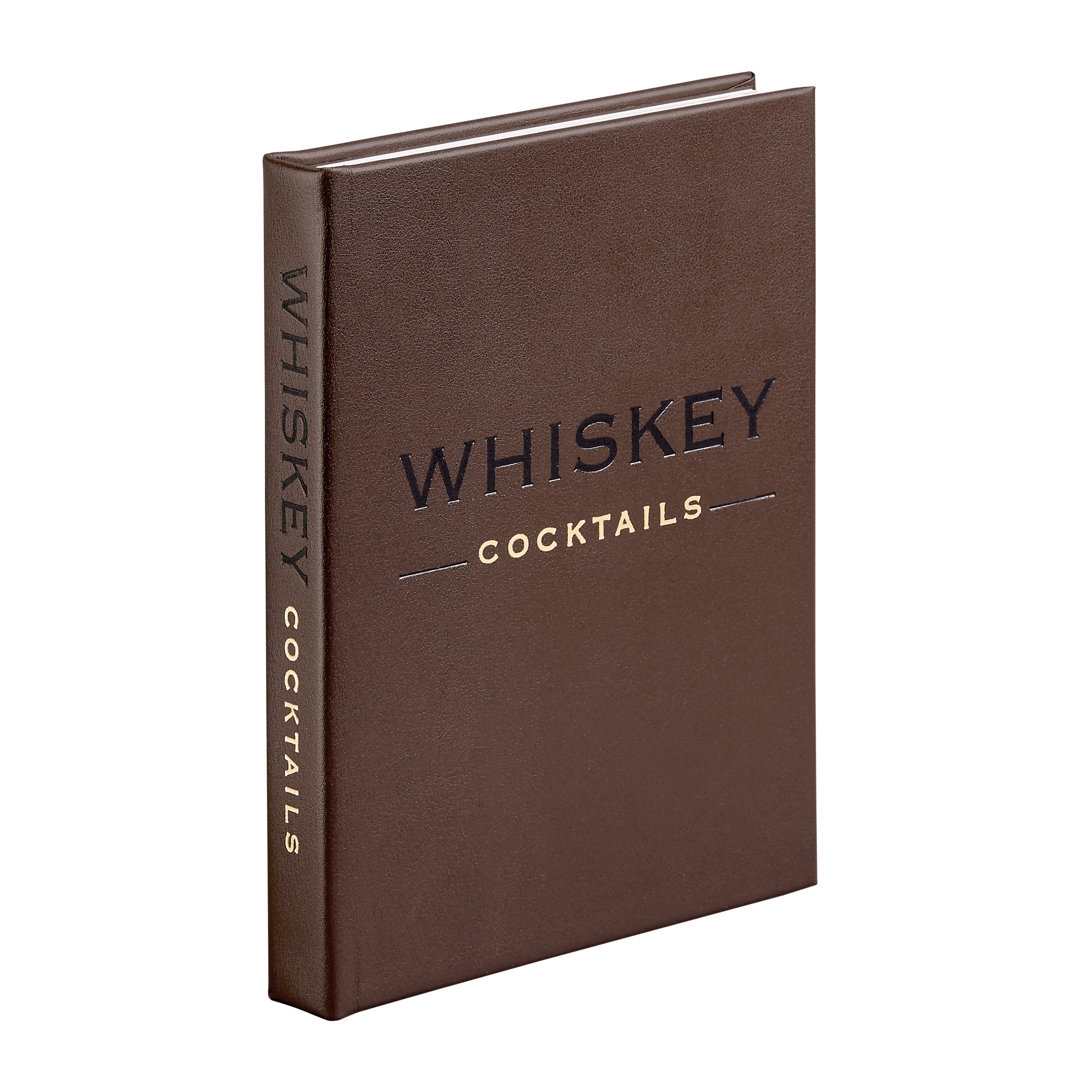 Graphic Image Graphic Image Whiskey Cocktails, Coffee Table Book, Leather, Brown - Image 0