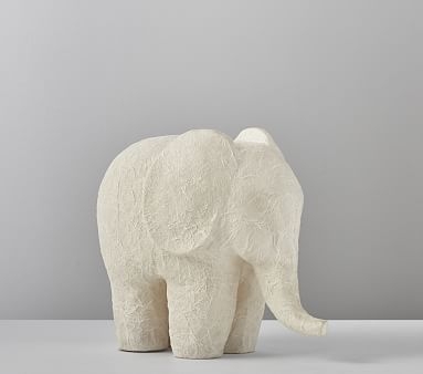 Elephant Paper Mache Table Nightlight - Image 1