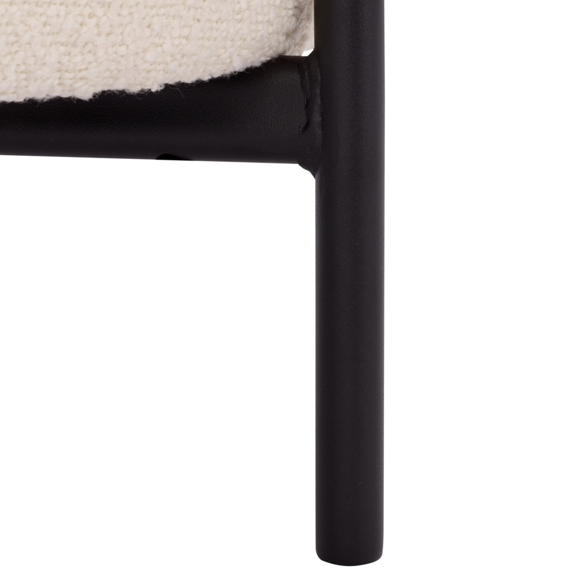 Crius Ottoman - Creme / Black - Safavieh - Image 3