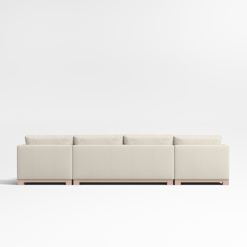 Gather Wood Base 3-Piece U-Shaped Sectional Sofa - Image 3