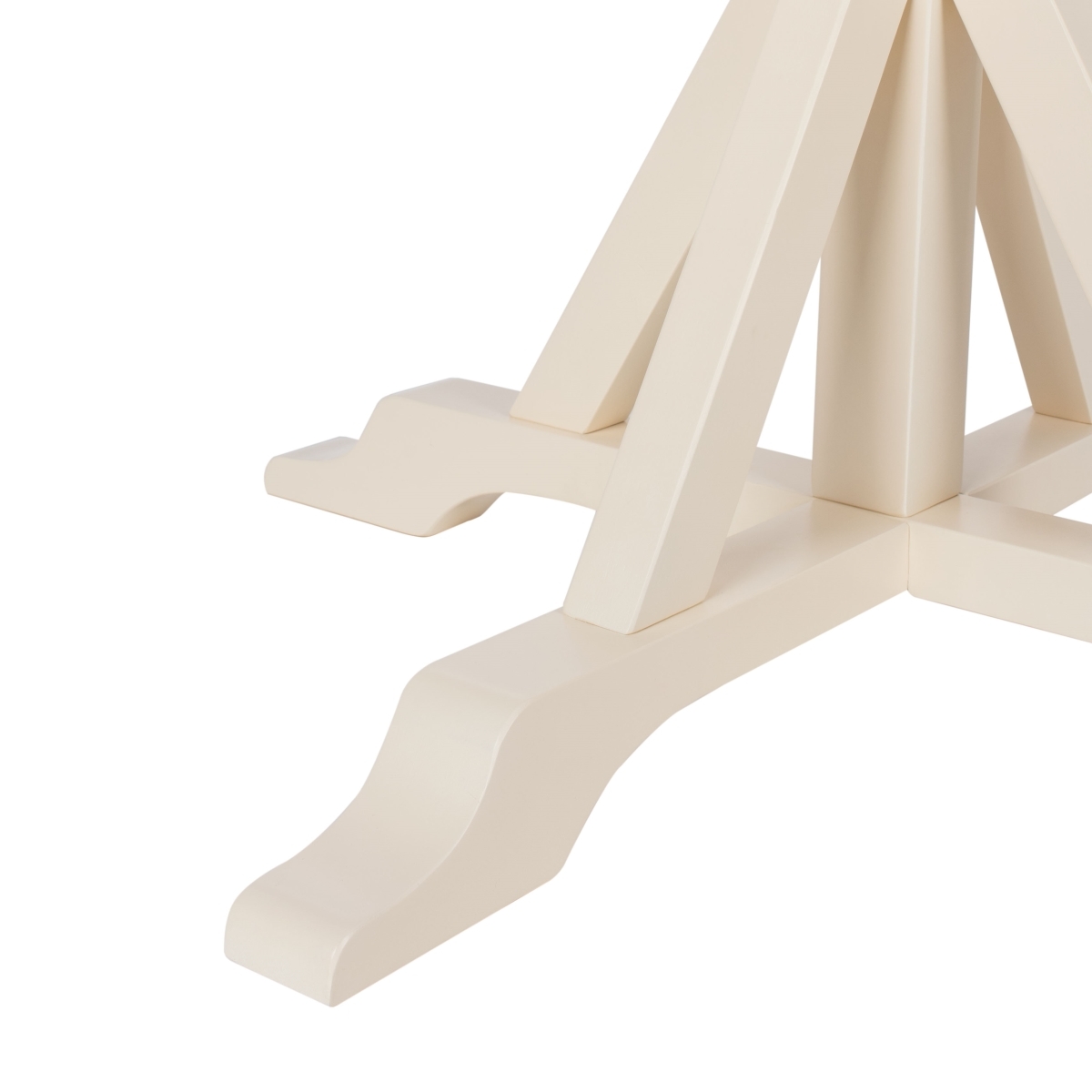 Shay 5 Piece Dining Set - White / Natural - Safavieh - Image 3