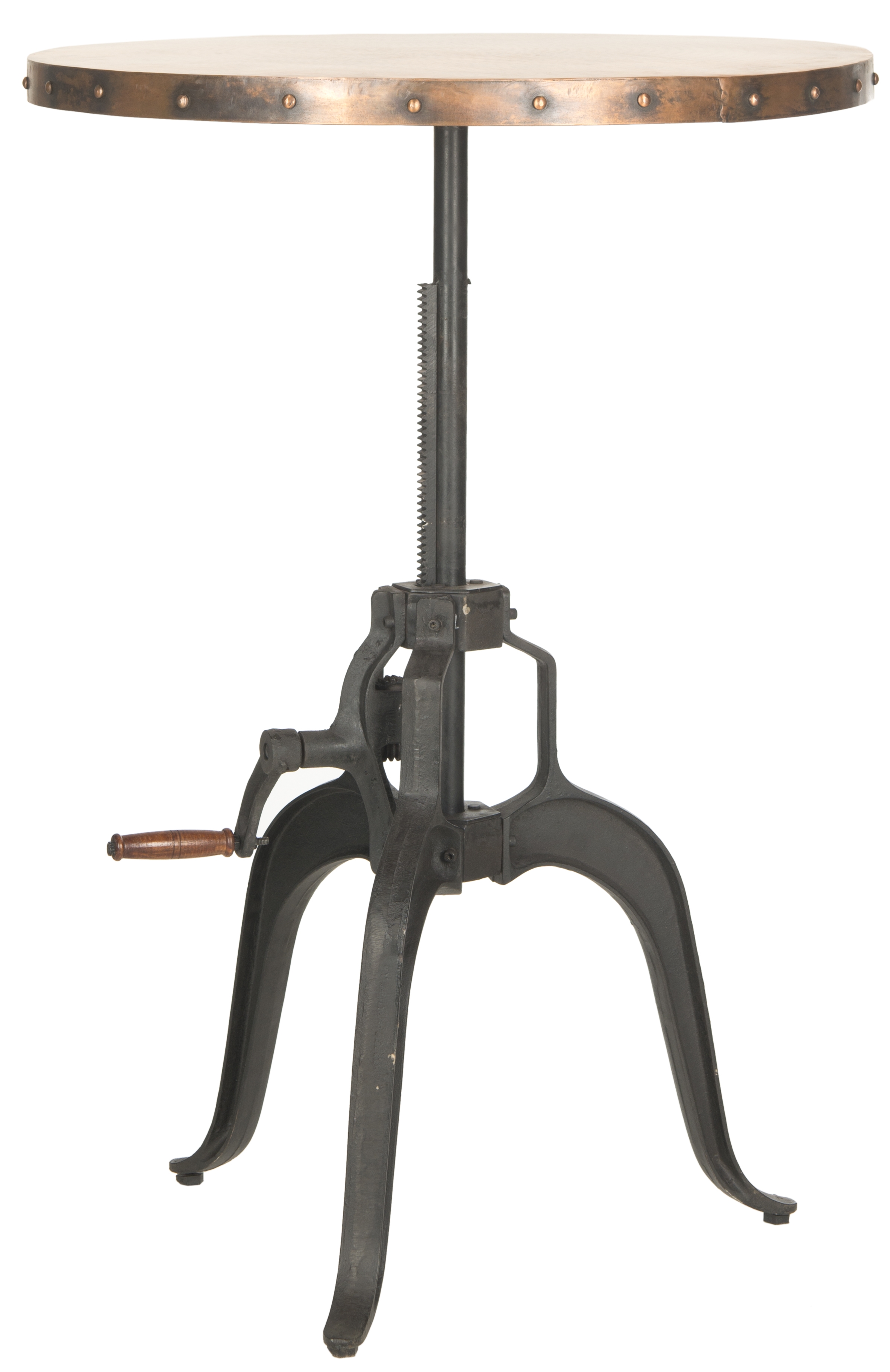 Nesta Crank Table - Black/Copper - Safavieh - Image 0