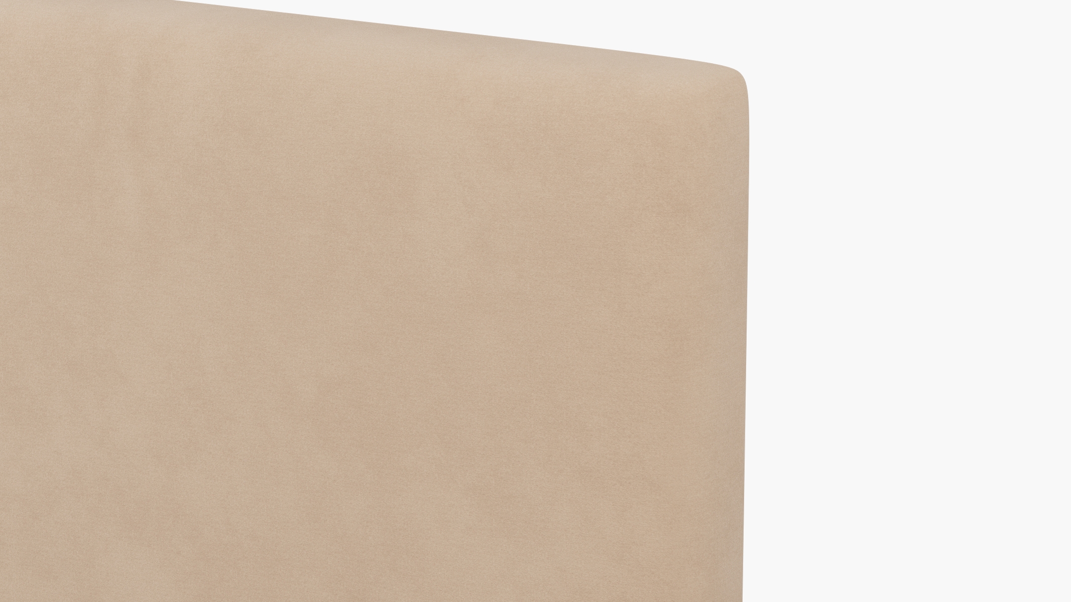 Square Back Headboard, Pearl Classic Velvet, Twin - Image 2