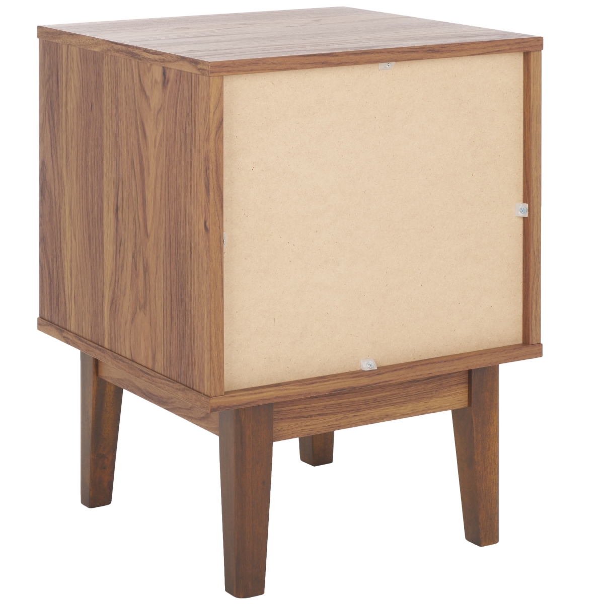 Ceu 1 Drawer Night Stand - Walnut / Gold - Safavieh - Image 8
