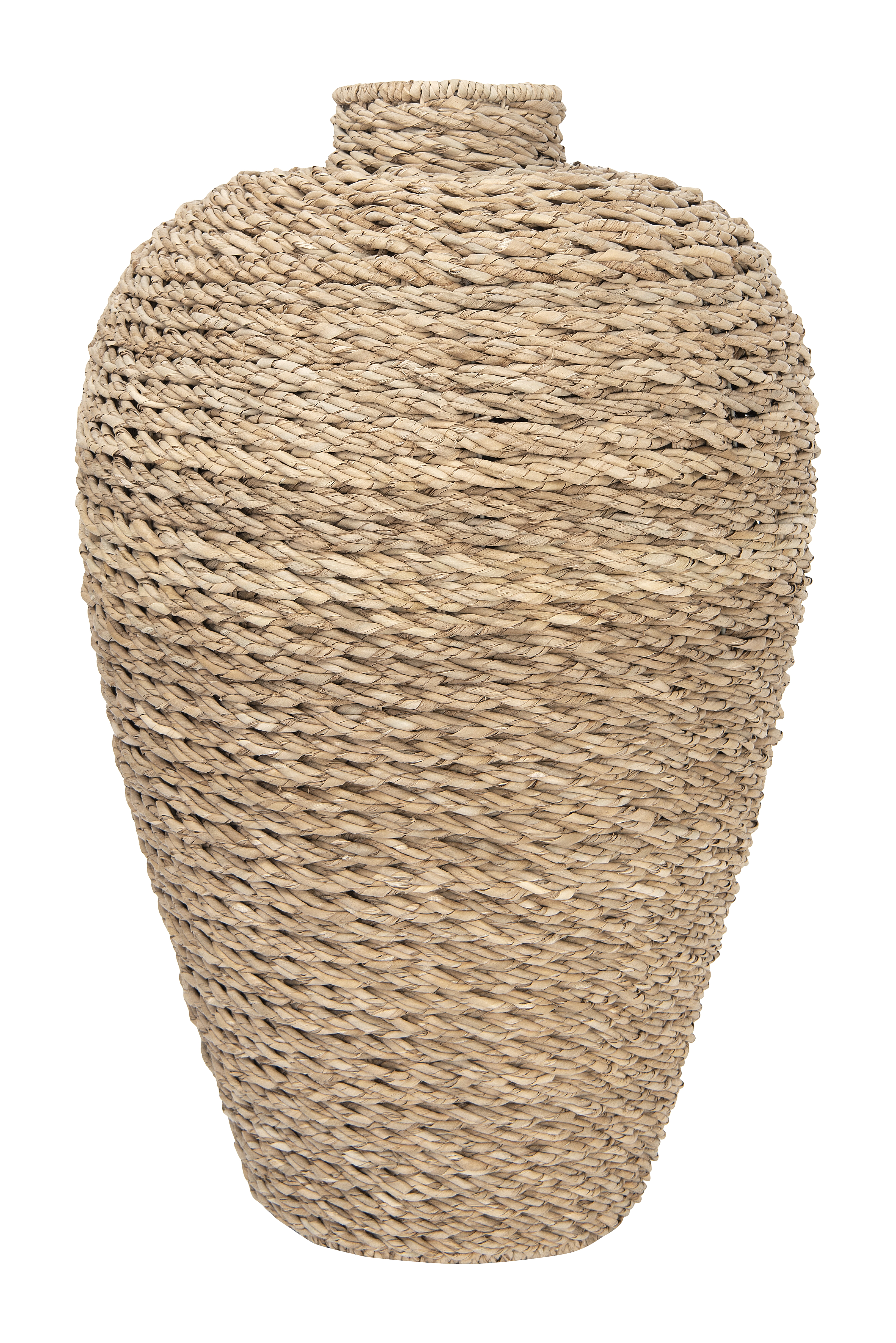 32"H Handwoven Seagrass Floor Vase - Image 0