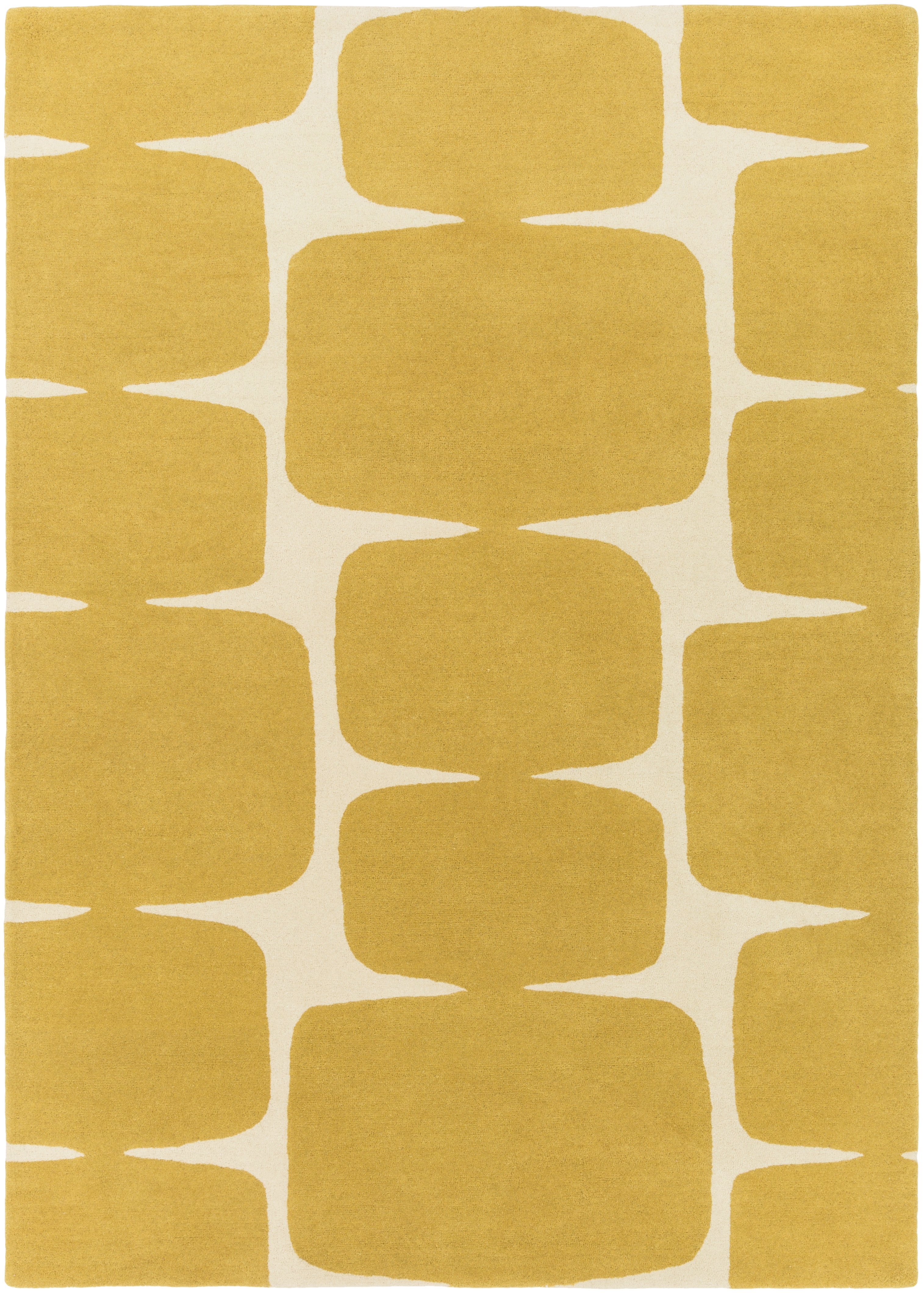 Scion Yellow Indoor 3'3" x 5'3" Handmade Rug - Image 0