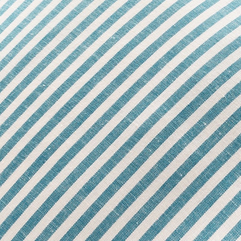 18" Costa Nova Linen Stripe Pillow with Down-Alternative Insert - Image 3