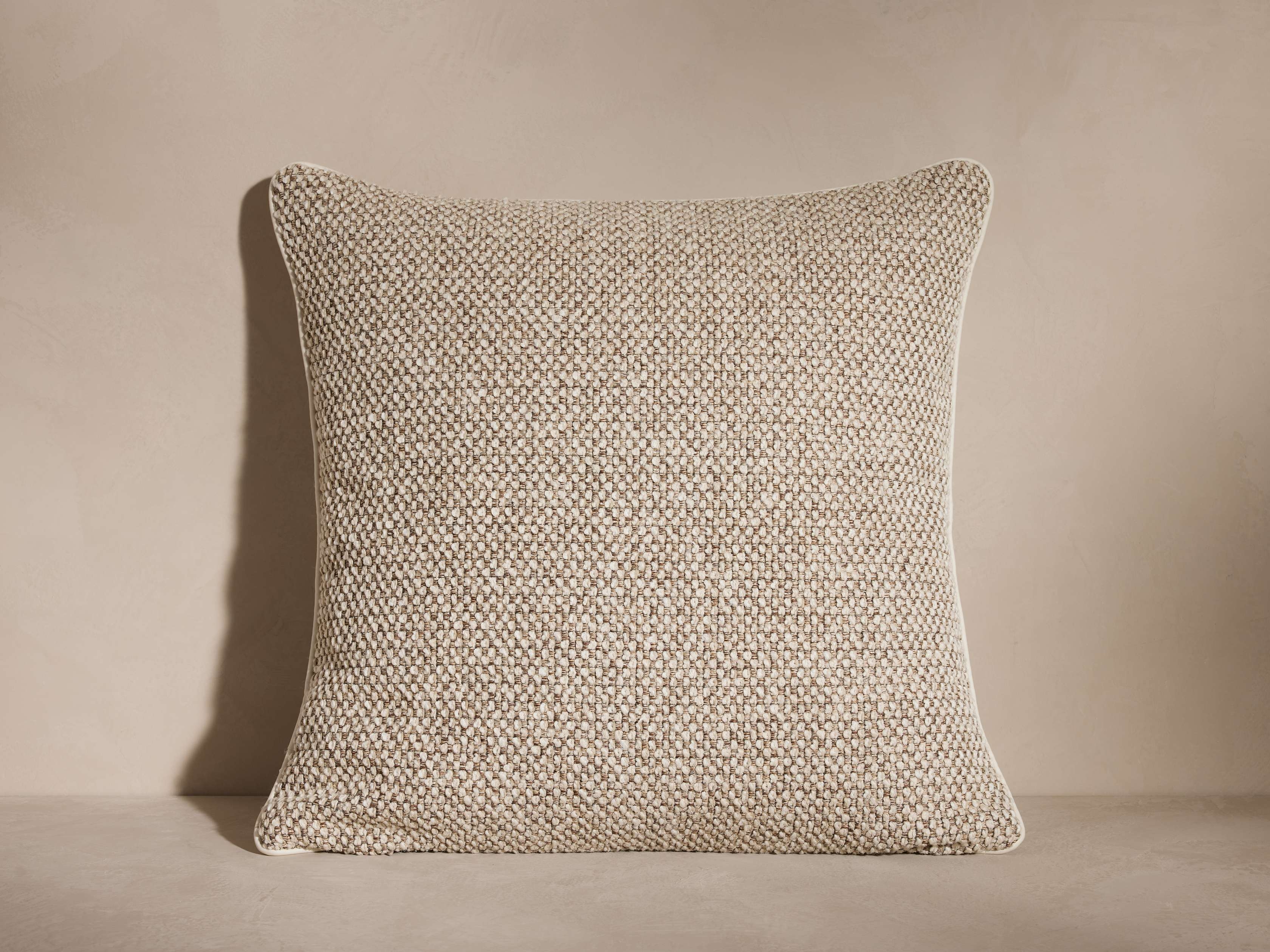 Caserta Pillow in Cotton Natural  Taupe - Image 0
