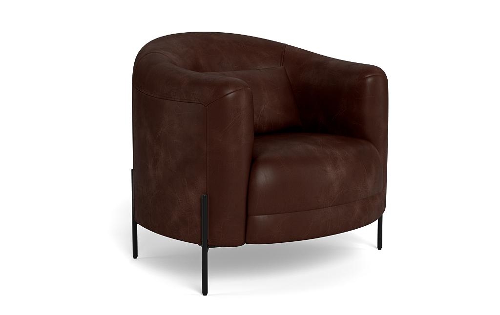 Fiona Leather Accent Chair - Image 1
