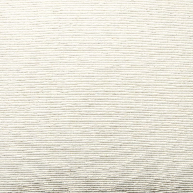 Seca Ivory Silk Throw Pillow with Down-Alternative Insert 20'' - Image 2