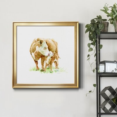 Cow & Calf-Premium Framed Canvas - Ready To Hang - Image 0