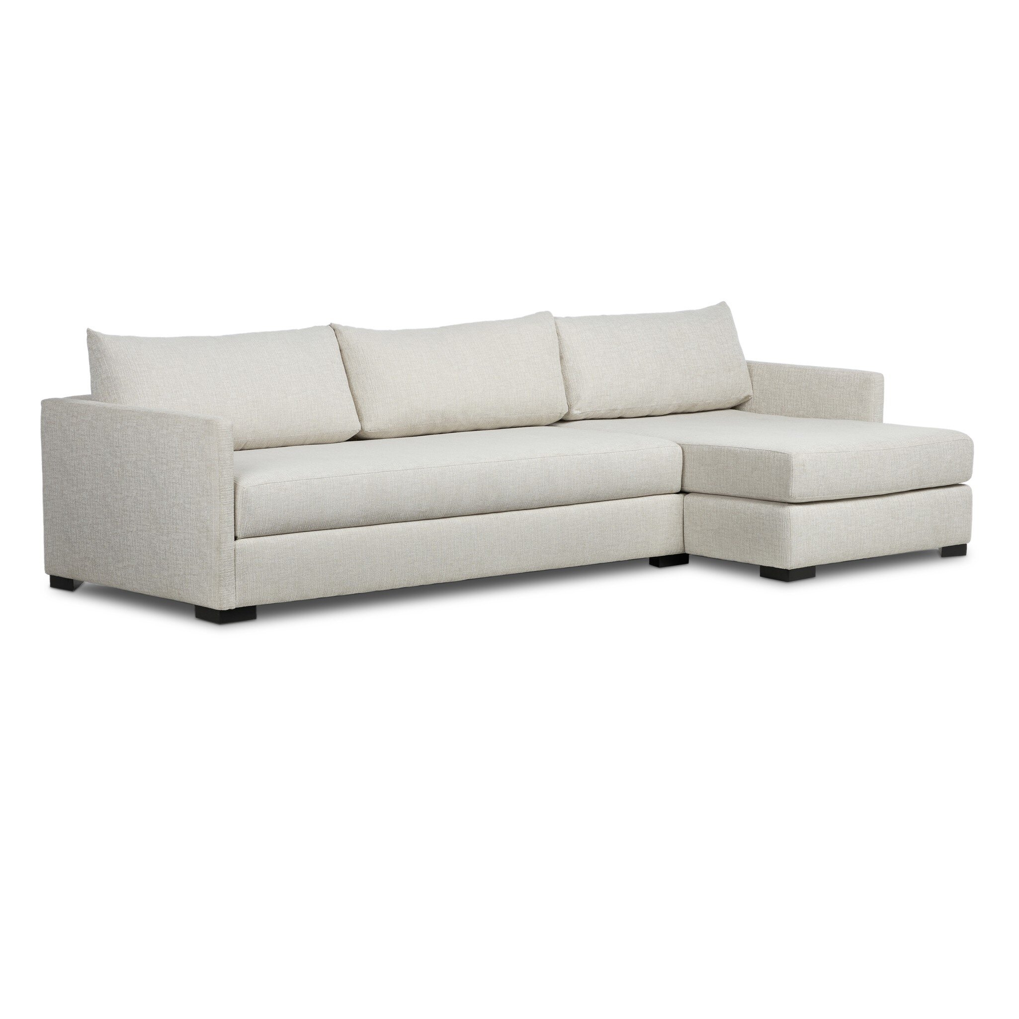 Wickham 2-Piece Sleeper Sectional - Alameda Snow - Image 1