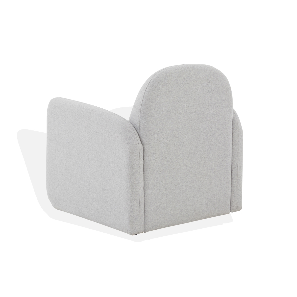 Patsy Chiclet Accent Chair - Light Grey - Image 3