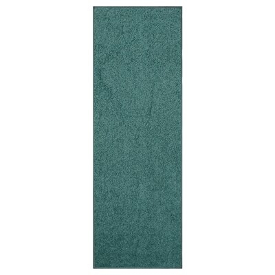 Modern Plush Solid Color Rug - Teal, 3' X 34', Pet And Kids Friendly Rug. Made In USA, Rectangle, Area Rugs Great For Kids, Pets, Event, Wedding - Image 0