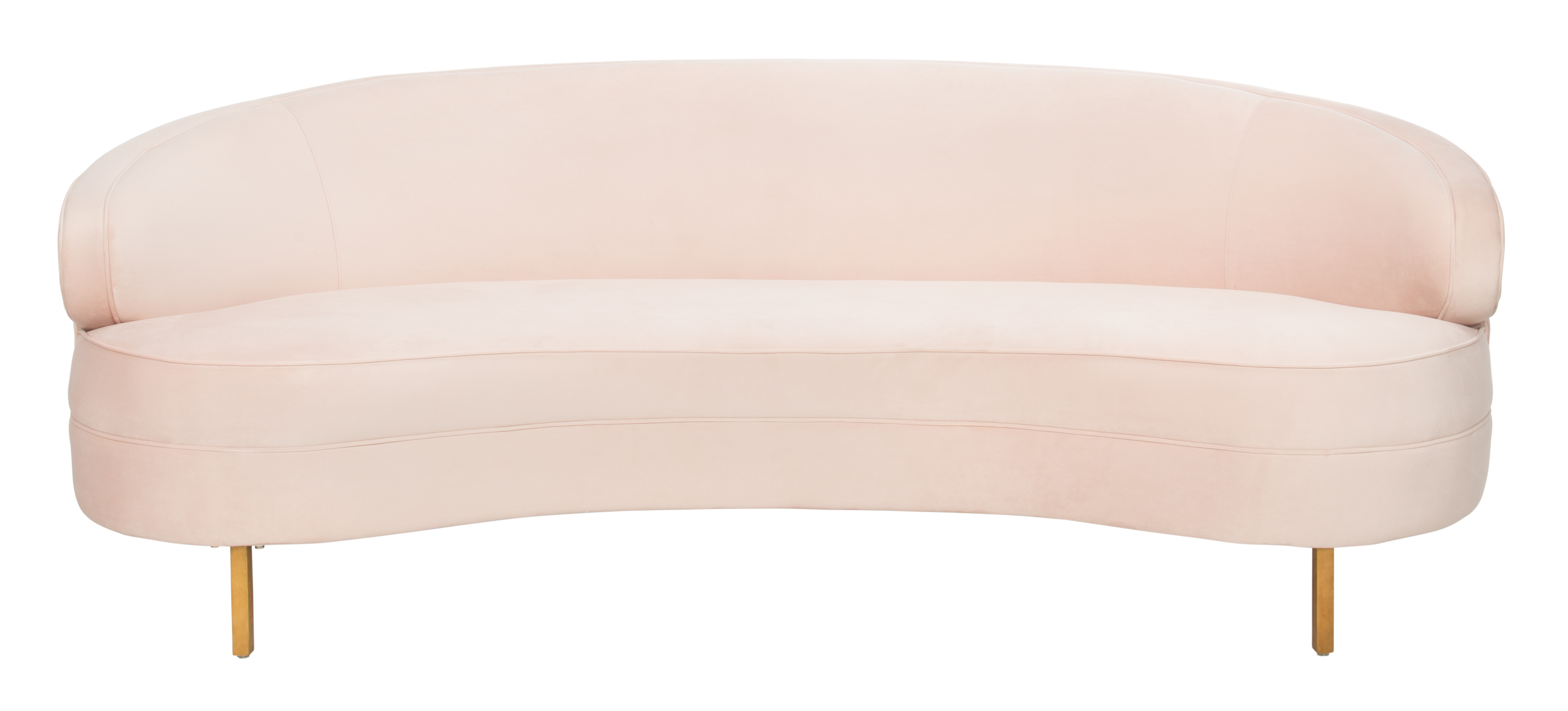 Primrose Curved Sofa - Light Pink - Safavieh - Image 0